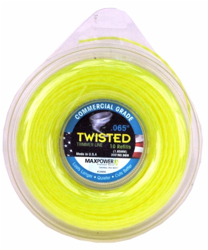 MaxPower Precision Parts Twisted Trimmer Line Refills - Optic Yellow Perspective: front