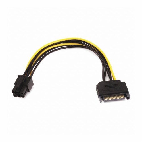 Monoprice SATA/PCI Express Card Pwr Cbl, 8in  8494 Perspective: front