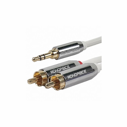 3 ft Stereo Audio Cable - 3.5mm Male to 2x RCA Male