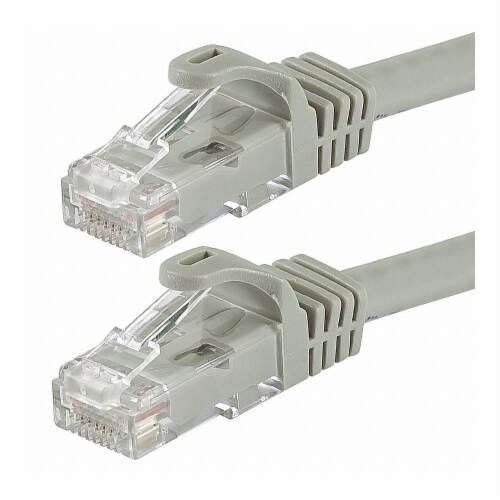 Sim Supply Patch Cord,Cat 6,Flexboot,Gray,5.0 ft.  9807 Perspective: front