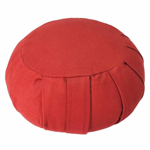 Yoga Accessories Zafu Thick 6 Inch Round Cotton Yoga Meditation Cushion,  Red, 1 Piece - Kroger