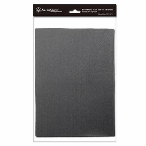 Silent Foam, Sound Dampening Acoustic Foam Material, Black, 21X15 inches, 4mm thick, 2 pcs Perspective: front