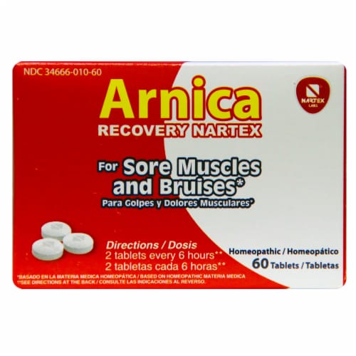 Nartex Arnica Recovery Tablets Perspective: front