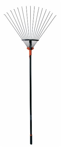 BLACK + DECKER 15-Tine Expandable Steel Rake Perspective: front