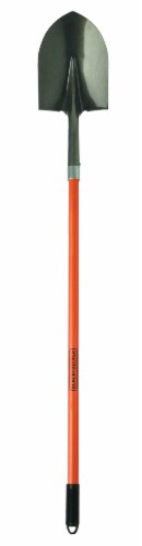 BLACK + DECKER Fiberglass Long Handle Round Point Shovel Perspective: front