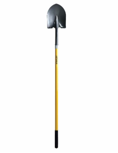 Stanley® Accuscape Long Handle Round Point Shovel - Yellow Perspective: front