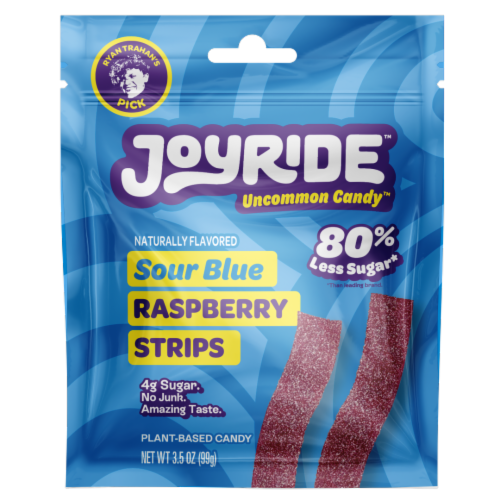 JOYRIDE™ Sour Blue Raspberry Strips Perspective: front