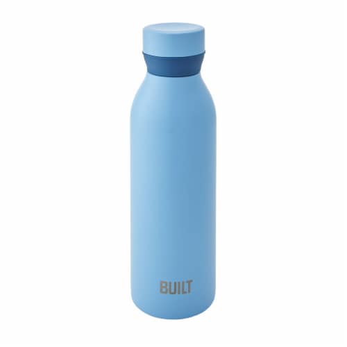 Built Cascade Double-Wall Stainless Steel Bottle - Blue Perspective: front