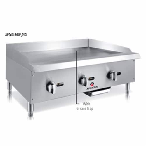 Apexra APRB-36LP 36 in. Radiant Charbroiler -105000K BTU LP Perspective: front