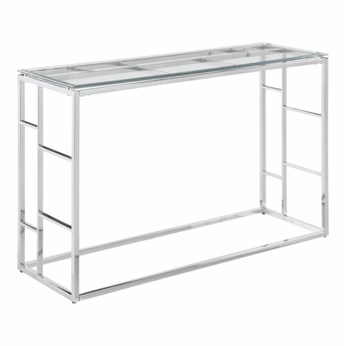 Milan glass console table deals