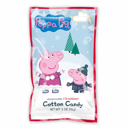Peppa Pig Strawberry Flavored Cotton Candy Perspective: front