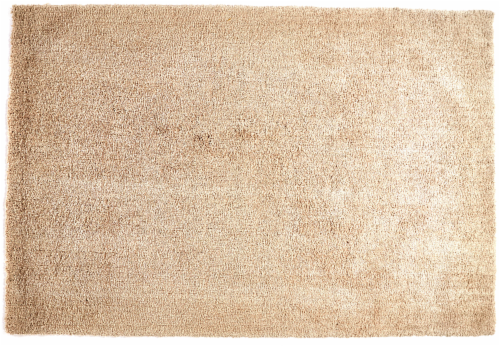 Feizy Micro Cotton Shag Area Rug - Beige Perspective: front