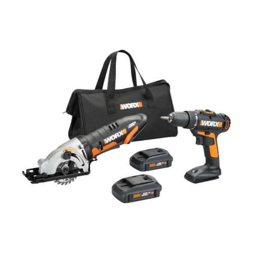 Worx cordless shop drill set