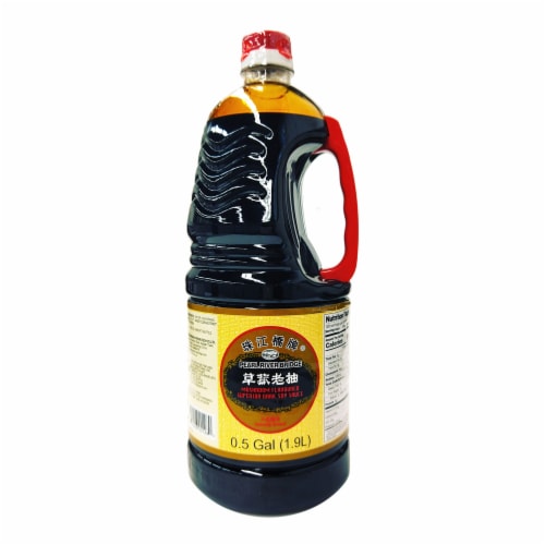 Pearl River Bridge Mushroom Flavored Superior Dark Soy Sauce Perspective: front