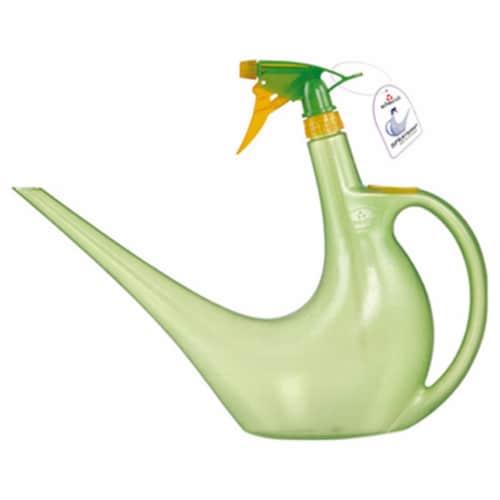 Scheurich 50449 40 oz. Watering Can & Spray Bottle - Green Perspective: front