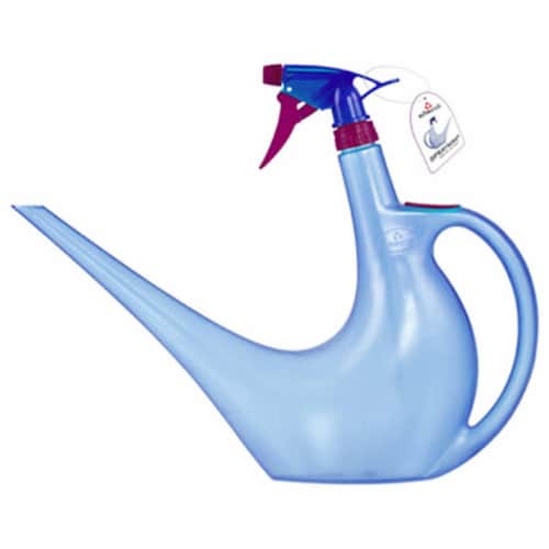 Scheurich 50446 Sprayman 40 oz. Watering Can & Spray Bottle - Blue Perspective: front
