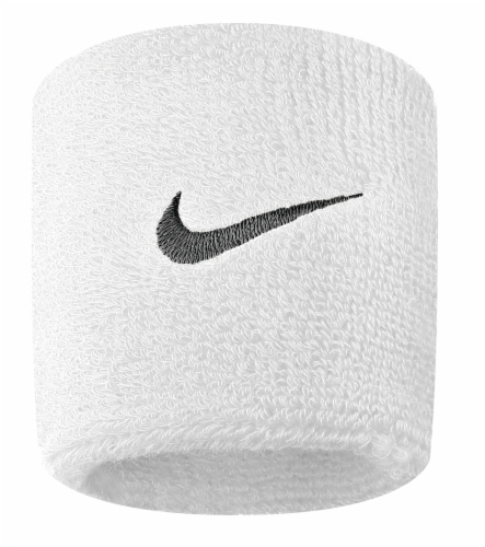 Nike Swoosh Wristbands - White/Black, 2 pk - Jay C Food Stores