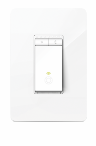 TP-Link HS220 Smart Wi-Fi Light Switch & Dimmer - White Perspective: front