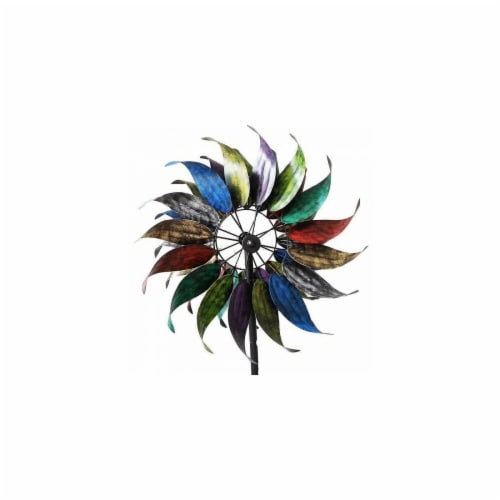 Summerfield Terrace 10018662 84 in. Rainbow Windmill Garden Stake Perspective: front