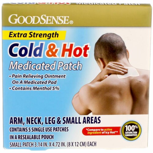 GoodSense Cold & Hot Medicated Patch, 5 Ct Perspective: front