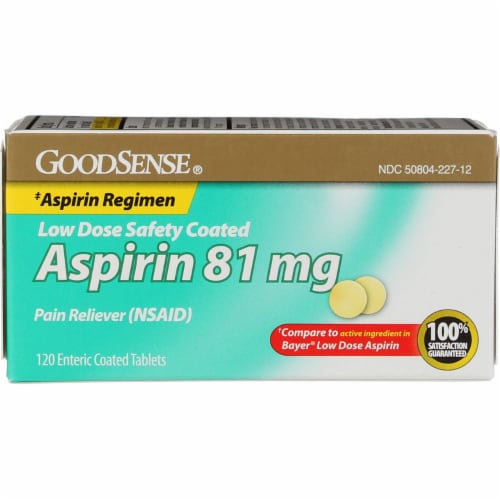 Good Sense Aspirin Low Dose Tablets 81 mg Perspective: front