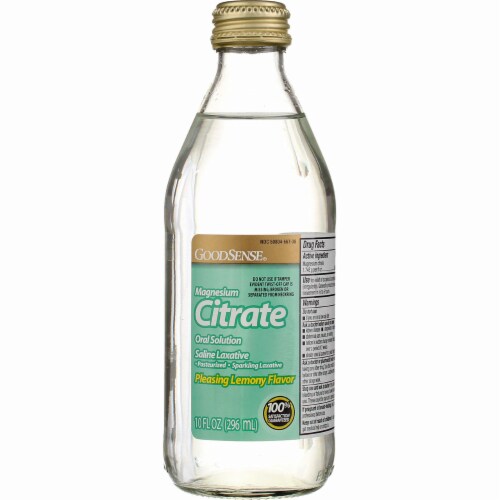GoodSense Magnesium Citrate Oral Saline Laxative Liquid, Pleasing Lemony, 10 fl oz, 10/Fl Oz