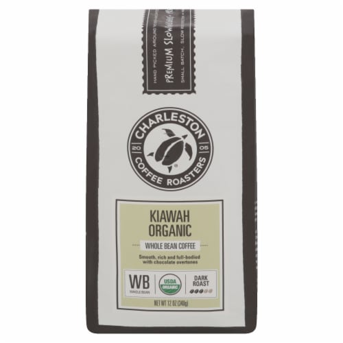 Charleston Coffee Roasters Kiawah Dark Roast Organic Whole Bean Coffee