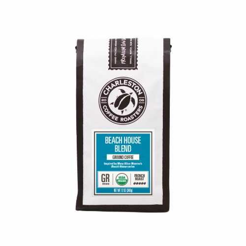 Charleston Coffee Roasters Beach House Blend Ground Coffee Perspective: front