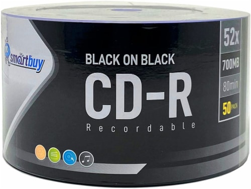 CheckOutStore 48x Black Bottom CD-R 80min 700MB Digital Vinyl Full