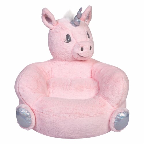 Trend Lab Plush Unicorn Character Chair - Pink Perspective: front
