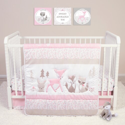 Sammy & Lou Sweet Forest Friends Crib Bedding Set Perspective: front