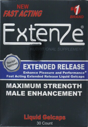 Extenze® Male Enhancement Liquid Gelcaps Perspective: front
