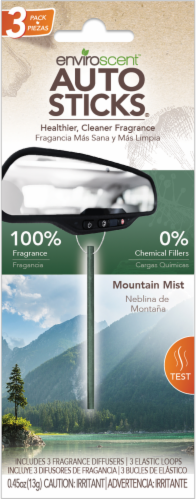 Enviroscent Mountain Mist Auto Stick Air Freshener - Green Perspective: front