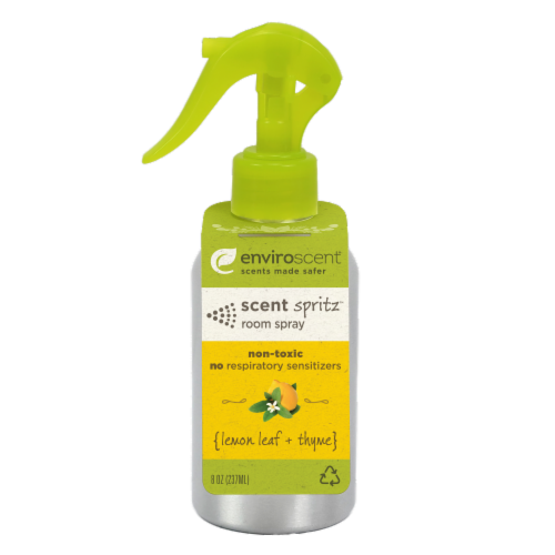 Enviroscent Lemon Leaf + Thyme Room Spray Perspective: front