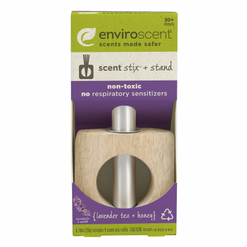Enviroscent Lavender Tea + Honey Scent Stix and Stand Perspective: front