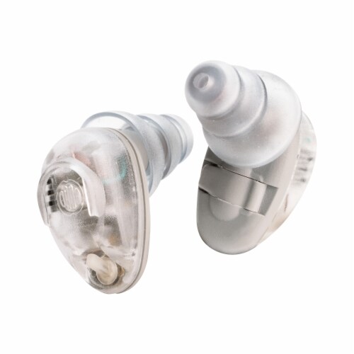 Lucid Hearing Enlight Deluxe OTC Hearing Aids - Clear Perspective: front