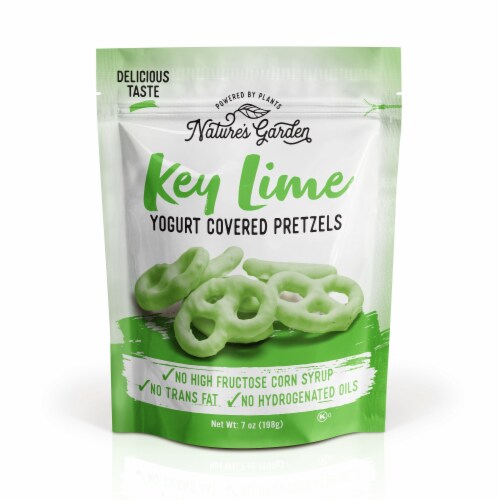 Nature's Garden - Key Lime Yogurt Covered Pretzels - 7 oz. (Single Pack) Perspective: front