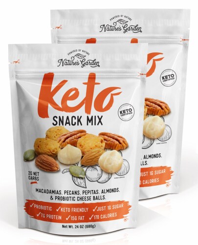 Nature's Garden - Keto Snack Mix - 2-Pack (24 oz. Bags) Perspective: front