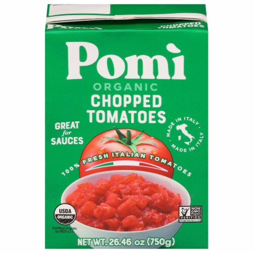 Pomi Organic Chopped Tomatoes Perspective: front