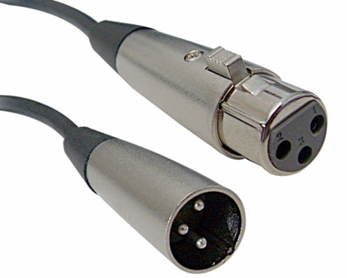 Cable Wholesale XLR Microphone Cable Male Female 25 ft Electronics 1 unit Smith s Food and Drug
