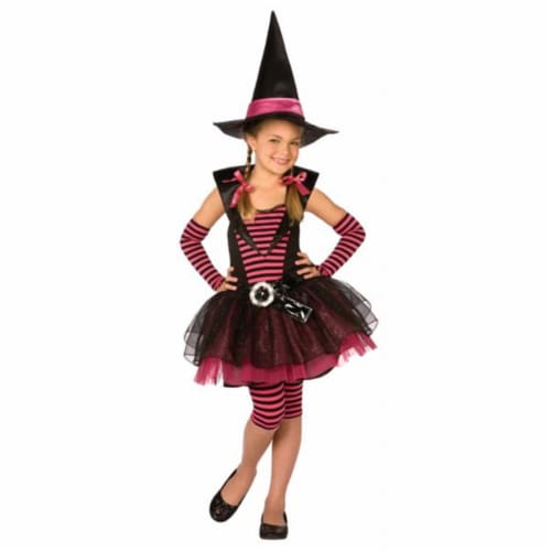 Costumes For All Occasions LF4035LG Stripey Witch Child Lrge 12-14 Perspective: front