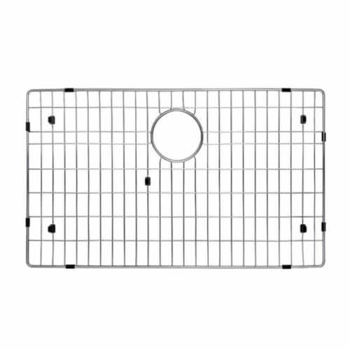 Kraus KBG-200-30 Stainless Steel Bottom Grid with Protective Anti-Scratch Bumpers for KHF200- Perspective: front