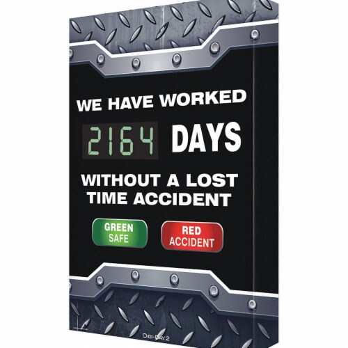 Accuform Electronic Scoreboard,28 in x 20 in,Blue  SCK104 Perspective: front