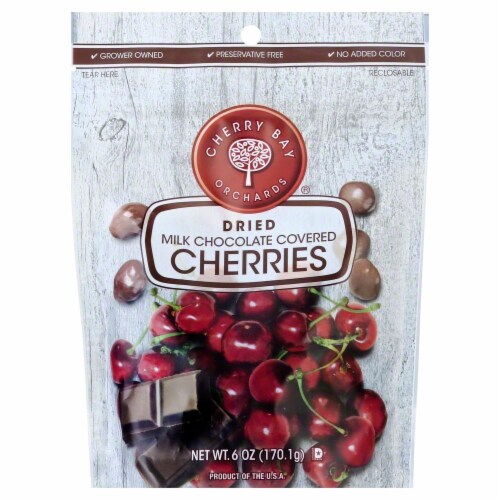 Cherry Bay Orchard Milk Chocolate Covered Cherries Perspective: front