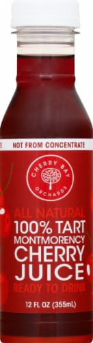 Cherry Bay Orchards 100% Tart Mont Cherry Juice Perspective: front