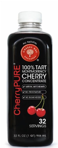 Cherry Bay Orchards 100% Tart Montmorency Cherry Concentrate Perspective: front
