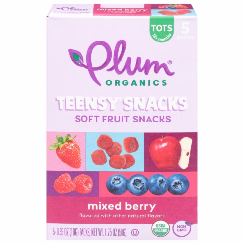 Plum Organics® Teensy® Berry Soft Fruit Snack Pouches