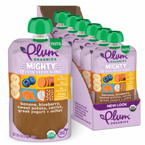 Plum Organics® Mighty 4® Food Group Blend Pouches, 6 ct / 4 oz - Fry’s ...