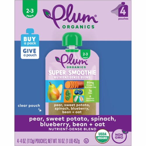 Plum Organics™ Super Smoothie Baby Food Perspective: front