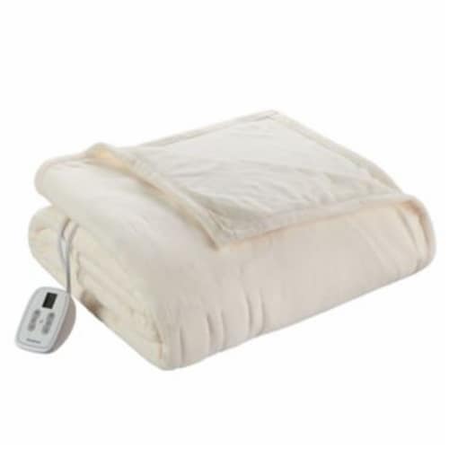 Brookstone® Twin Fleece Heated Plush Blanket Twin in Cream, Twin Kroger